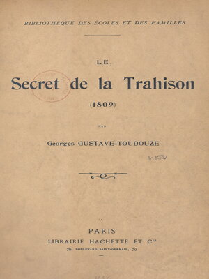 cover image of Le secret de la trahison